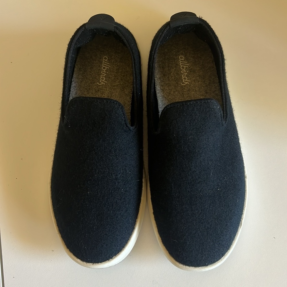 Allbirds Women’s  Black Slip-On Wool Loungers